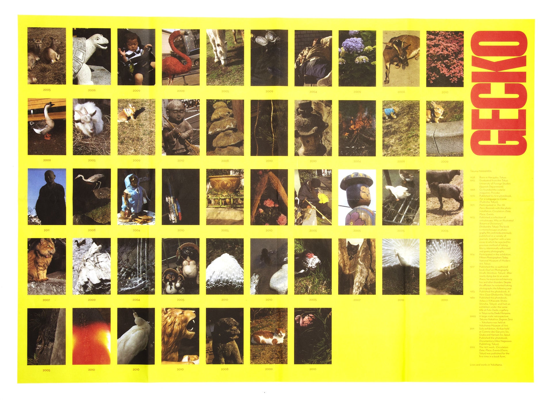 Takuma Nakahira. GECKO. Out of Print.